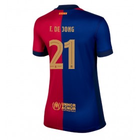 Barcelona Frenkie de Jong #21 Hjemme skjorte til dame 2024-25 Kortermet